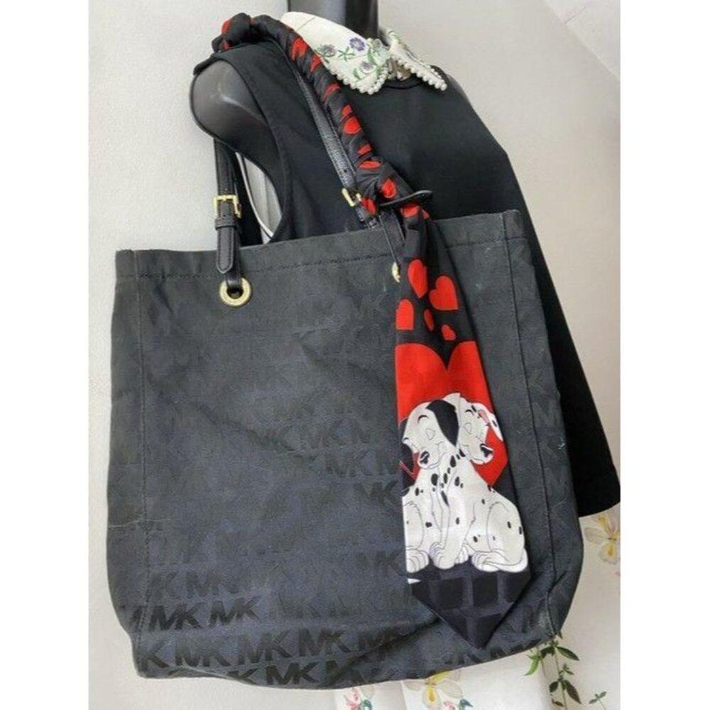michael kors w customized w tie sash black red tot - Picture 7 of 9